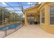 Spacious pool and patio area with screened enclosure at 1161 Cathcart Cir, Sanford, FL 32771