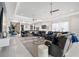 Spacious living room with sectional sofa and large TV at 1529 Corolla Ct, Reunion, FL 34747