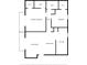 Two-bedroom, two-bath floor plan with balcony at 3053 George Mason Ave # D, Winter Park, FL 32792