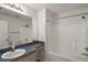 Clean bathroom with shower/tub combo and vanity at 2788 Privada Dr, The Villages, FL 32162