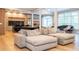 Open concept living area with hardwood floors and modern furniture at 5646 Masters Blvd, Orlando, FL 32819