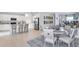 Spacious kitchen with island, stainless steel appliances, and light cabinets at 638 Teviot Rd, Haines City, FL 33844