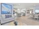 Open concept living space with dining area, kitchen, and living room at 638 Teviot Rd, Haines City, FL 33844