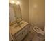 Small bathroom with single sink vanity at 1145 E Normandy Blvd, Deltona, FL 32725