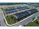 Aerial view of Emerson Pointe townhomes at 751 Pilea St, Apopka, FL 32703