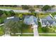 Aerial view showing home's pool, landscaping, and location within the neighborhood at 12512 Tillingham Sw Ct, Orlando, FL 32837