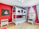 Mickey Mouse themed bedroom with a bunk bed at 1522 Moon Valley Dr, Davenport, FL 33896