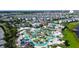 Aerial view of community pool and lazy river at 2770 Bookmark Dr, Kissimmee, FL 34746