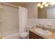 Clean bathroom with tub, toilet and vanity at 404 Banyon Tree Cir # 200, Maitland, FL 32751