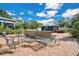 Outdoor patio with seating and a stone grill at 4150 Citrus St, Kissimmee, FL 34746