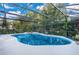 Inviting kidney-shaped pool with screened enclosure at 4150 Citrus St, Kissimmee, FL 34746