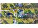 An overhead view of a home with a pool and large yard at 4150 Citrus St, Kissimmee, FL 34746