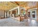 Open kitchen with breakfast bar and wood cabinets at 4150 Citrus St, Kissimmee, FL 34746
