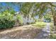 Side yard with lush landscaping and a walkway at 9351 Dubois Blvd, Orlando, FL 32825