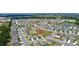 Aerial view shows home's location in a quiet residential neighborhood at 1117 Star Ruby Ln, Winter Haven, FL 33880