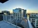 City skyline views from a private balcony at 155 S Court Ave # 1912, Orlando, FL 32801