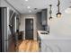 Modern kitchen with stainless steel appliances and a marble island at 155 S Court Ave # 1912, Orlando, FL 32801