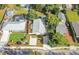 Aerial view of the house and neighborhood at 2825 Mayer St, Orlando, FL 32806