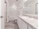 Clean bathroom with a tub, shower, and vanity at 2076 Cades Cove Way, Deland, FL 32720