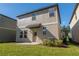 Two-story townhome with a small grassy backyard at 2076 Cades Cove Way, Deland, FL 32720