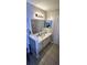 Bathroom with a single sink vanity and tiled floor at 2314 Carriage Run Rd, Kissimmee, FL 34741