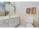 Clean bathroom with updated vanity and fixtures at 3177 Feltrim Pl # 104, Kissimmee, FL 34747