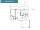 Floor plan showing a spacious layout with multiple bedrooms, living areas, and a kitchen at 4834 Hall Rd, Orlando, FL 32817