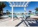 Relaxing resort-style pool with pergola and lounge chairs at 8881 Qin Loop, Kissimmee, FL 34747