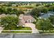 Aerial view of a single-Gathering home with a large yard and pool at 1869 Merlot Dr, Sanford, FL 32771