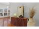 Bright entryway with hardwood floors and modern decor at 1869 Merlot Dr, Sanford, FL 32771