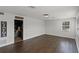 Spacious home theater with seating and large screen at 1869 Merlot Dr, Sanford, FL 32771