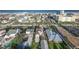 Aerial view of a home near the beach, with ocean views and nearby buildings at 727 N Grandview Ave, Daytona Beach, FL 32118