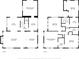 Two-story home floor plan, showing 4 bedrooms and 4 bathrooms at 727 N Grandview Ave, Daytona Beach, FL 32118