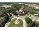 Aerial view of community featuring pool, fountain, and lush landscaping at 1341 Arbor Vista Loop # 213, Lake Mary, FL 32746