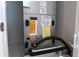 Home AC unit with visible labels and maintenance information at 4420 Heritage Trl, Leesburg, FL 34748