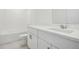 Simple bathroom with a bathtub, toilet and vanity at 4710 Jasmine Ct, Leesburg, FL 34748