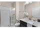 Bathroom with shower, vanity, and toilet at 284 Ocean Course Ave, Davenport, FL 33896