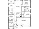 Floorplan showing 3-car garage, 4 bedrooms, and 3 baths at 5379 Park Guell St, St Cloud, FL 34771