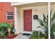 Front door entrance with landscaping and mailbox at 4786 Tangerine Ave # 4786, Winter Park, FL 32792