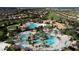 Aerial view of community pool and amenities at 1142 Trappers Trail Loop, Davenport, FL 33896