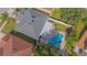 Aerial view showing house with pool and backyard at 1319 Bella Coola Dr, Orlando, FL 32828