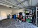 Spacious two-car garage with ample storage shelving at 4803 Apple Blossom Ln # 4803, St Cloud, FL 34771