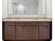 Double sink vanity with granite countertop at 1209 Limbali St, Mount Dora, FL 32757