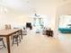 Living room, dining area, and Primary bedroom view at 2856 Oakwater Dr # 2856, Kissimmee, FL 34747