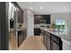 Kitchen with stainless steel appliances and granite countertops at 3577 Dahlia Dr, Lake Hamilton, FL 33851
