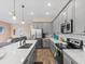 Modern kitchen with gray cabinets and stainless steel appliances at 8020 Shaker St, Kissimmee, FL 34747