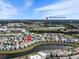Aerial view showing house location near Island H2O and Disney at 8020 Shaker St, Kissimmee, FL 34747
