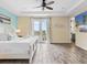 Spacious main bedroom with water views and king-size bed at 8020 Shaker St, Kissimmee, FL 34747