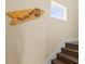 Wooden staircase with a charming wooden arrow sign at 8020 Shaker St, Kissimmee, FL 34747