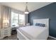 Serene bedroom with a queen bed, workspace, and calming decor at 9036 Arbors Edge Trl, Windermere, FL 34786